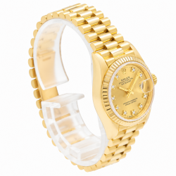 Rolex Datejust 18K Yellow Gold Presidential 26MM 69178 Watch